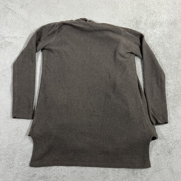Barefoot Dreams Cardigan Sweater Womens XS Brown Bamboo Blend Chic Lite Pockets - Picture 8 of 9